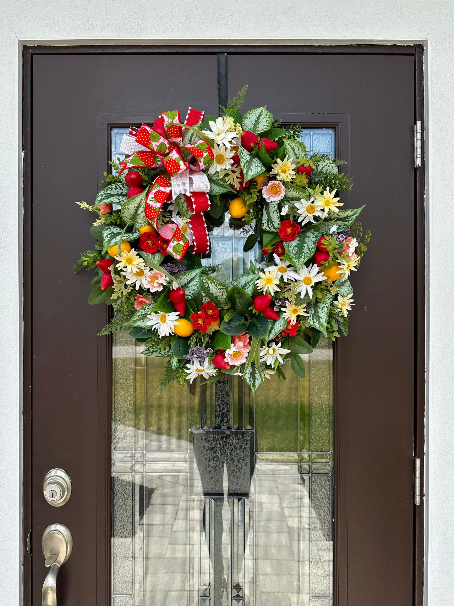 Strawberry Lemonade Custom Wreath