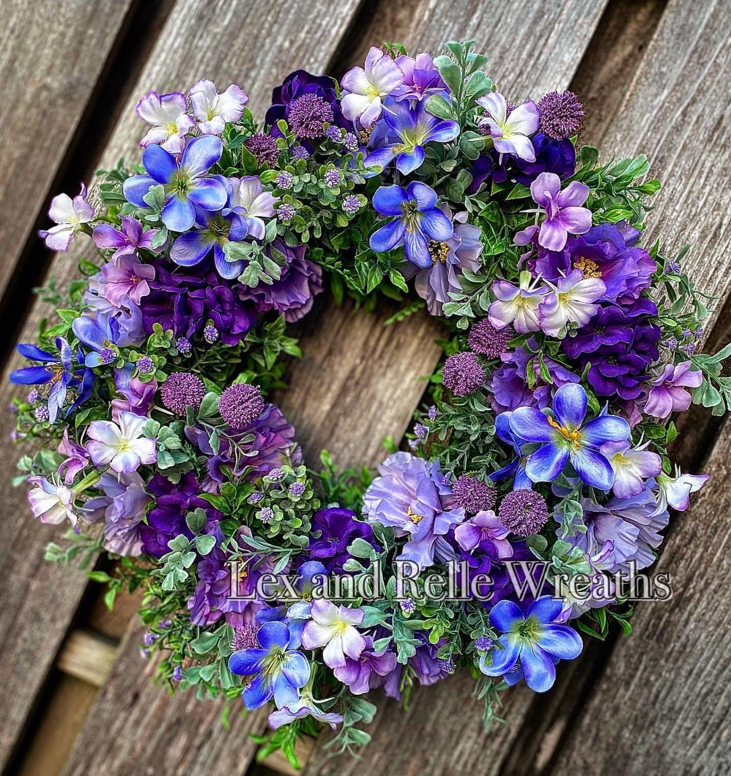 Violeta Purple Spring Wreath