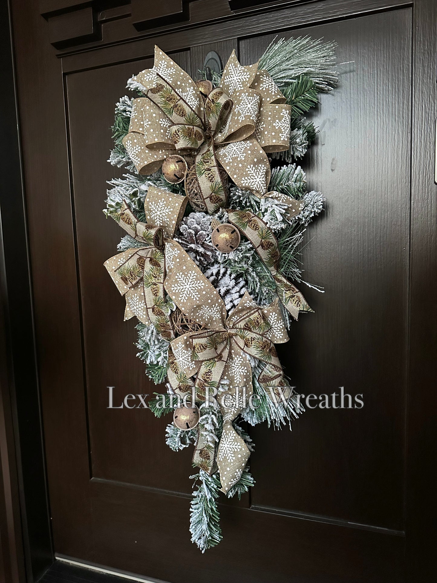 Frosty Winter Door Swag