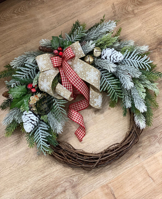 SnowBell Christmas Wreath