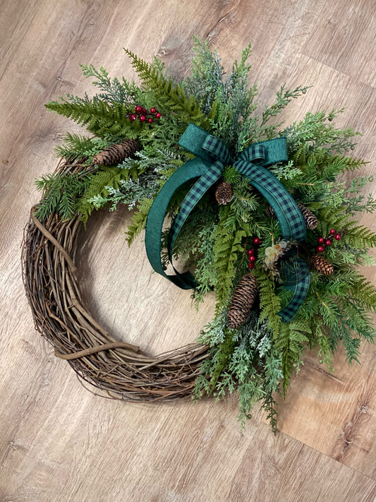 Old Fashioned Winter Wreath