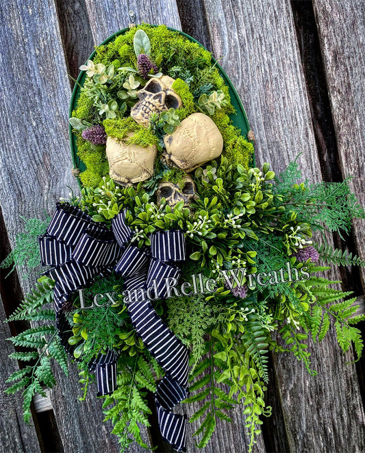 Helene Catacombs of Paris Skull Wreath