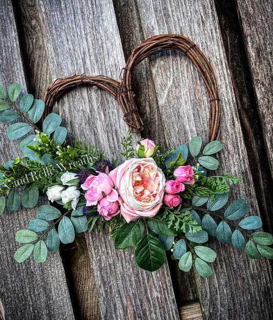 Camille Spring Heart Wreath